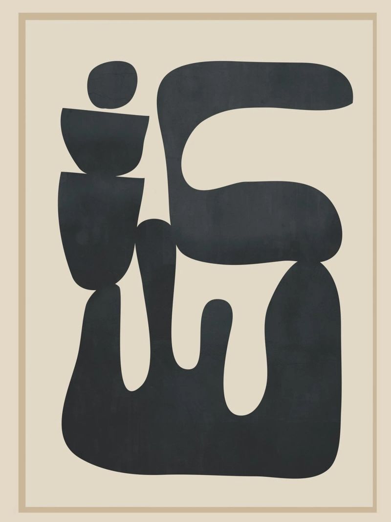 Modern Abstract Minimal Shapes 37 pellicola backlit da cityart