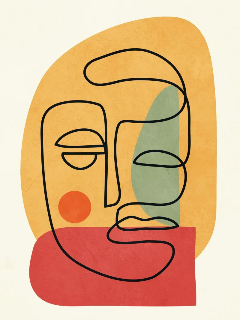 Abstract Faces 8 pellicola backlit da cityart