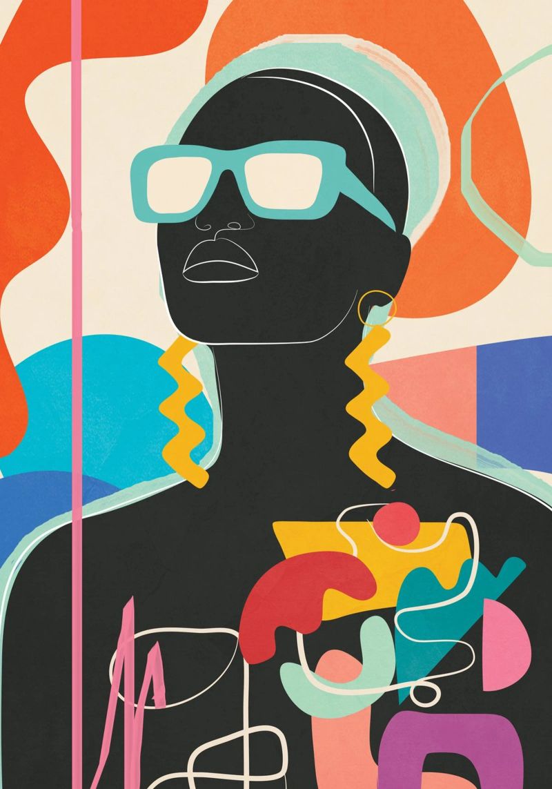 Modern Abstract Woman 7 poster by cityart