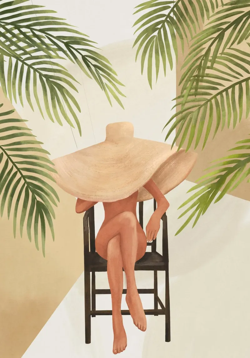 Hat poster con telaio in legno da cityart
