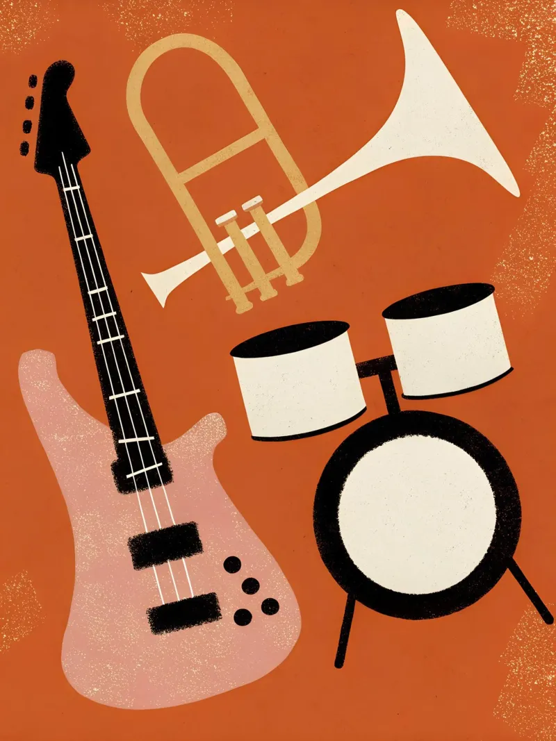 Retro Pop Music poster by THE LATEST SHOP