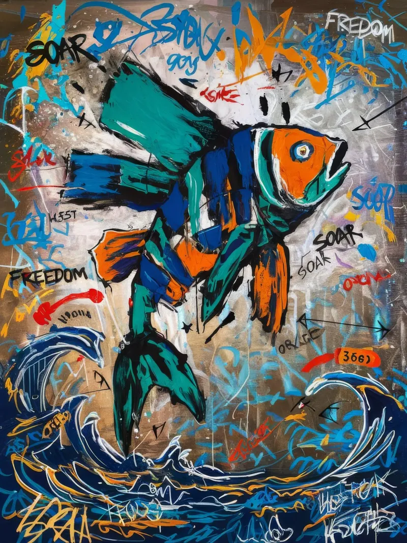 Il pesce della libertà poster da Muse Fragments