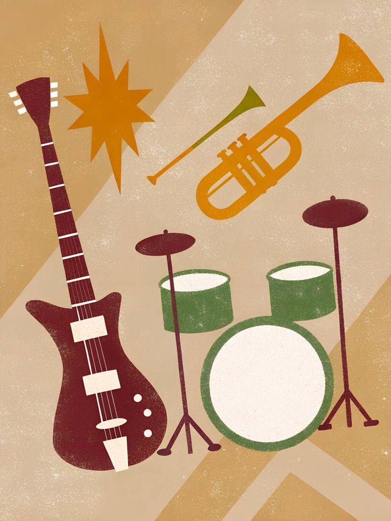 Musica pop retrò poster da THE LATEST SHOP