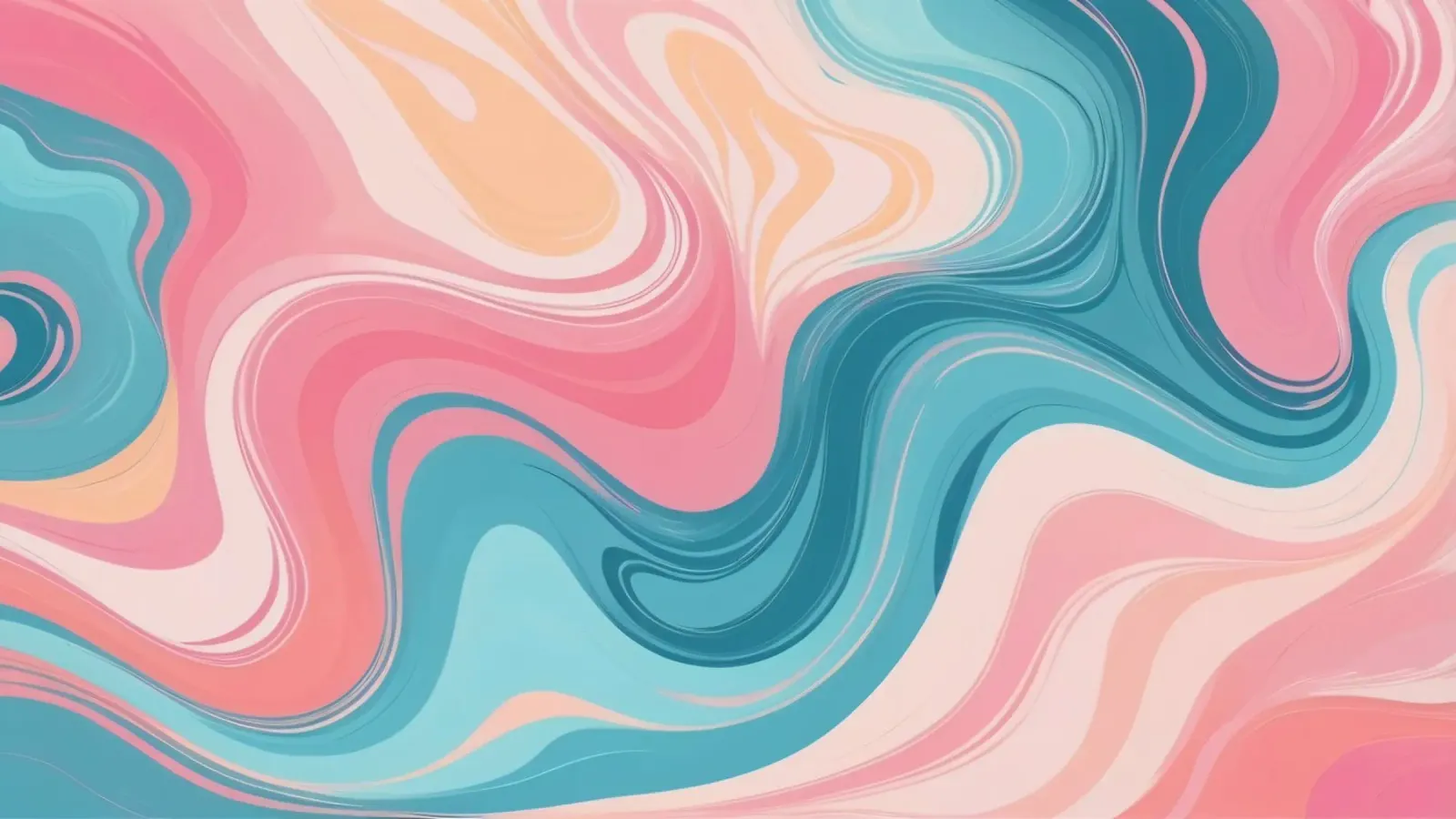 Kleurrijke abstracte wervelingen van roze en blauw canvas met Baklijst van DesignDoodle