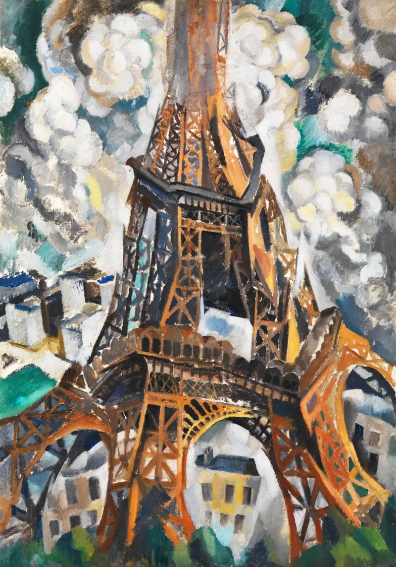 La Torre Eiffel di Robert Delaunay pellicola backlit da Venus Art