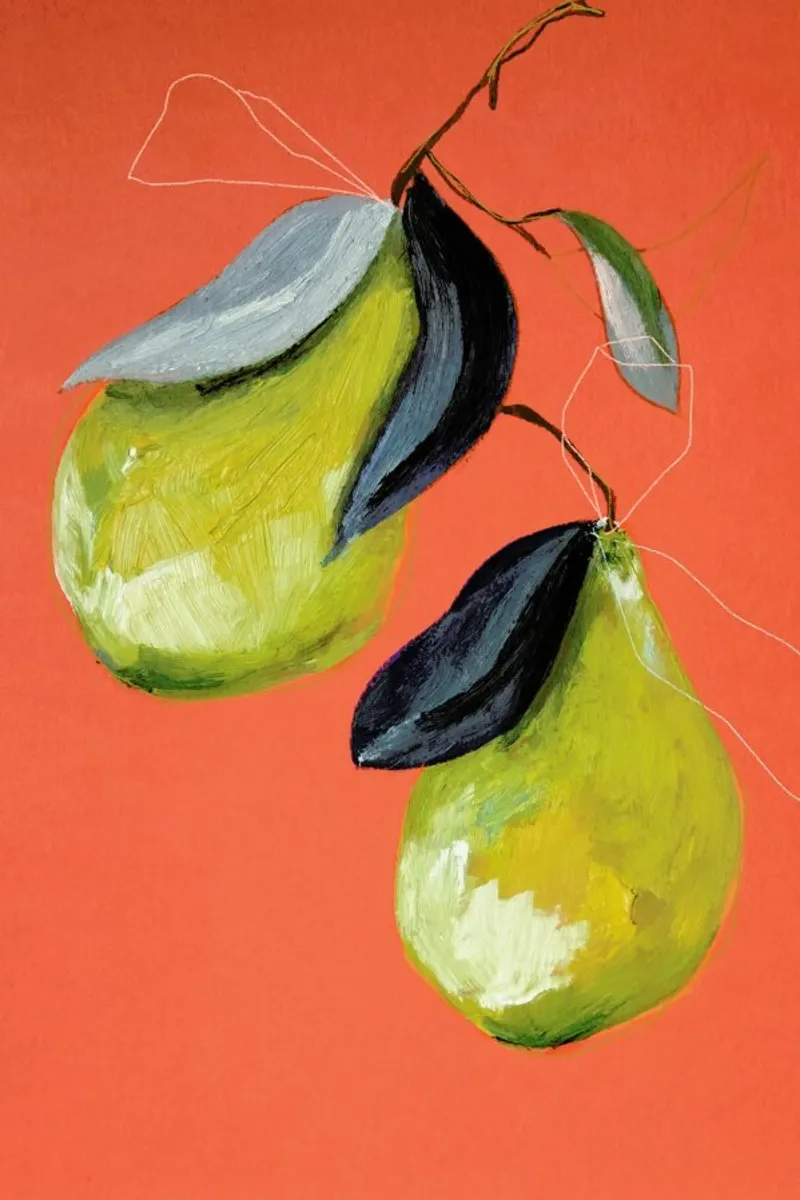 Pear 03 hahnemühle by Leigh Viner