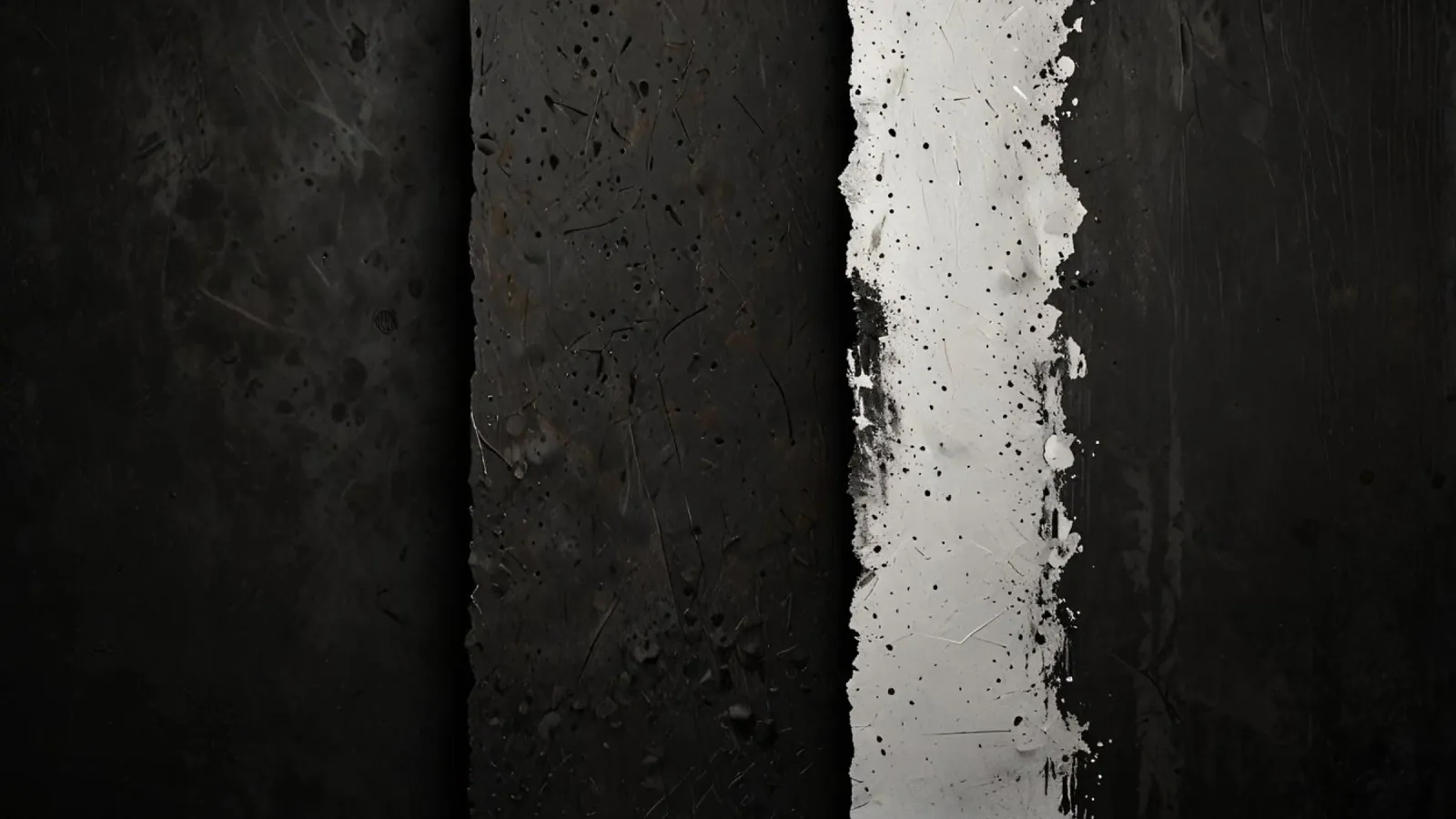split in textured dark surfaces reveals an unexpected light canvas by DesignDoodle