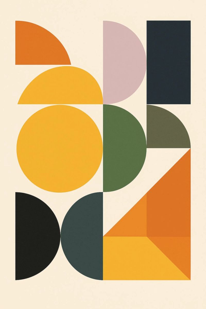 Modular Harmony - Bauhausstil poster de Studio M