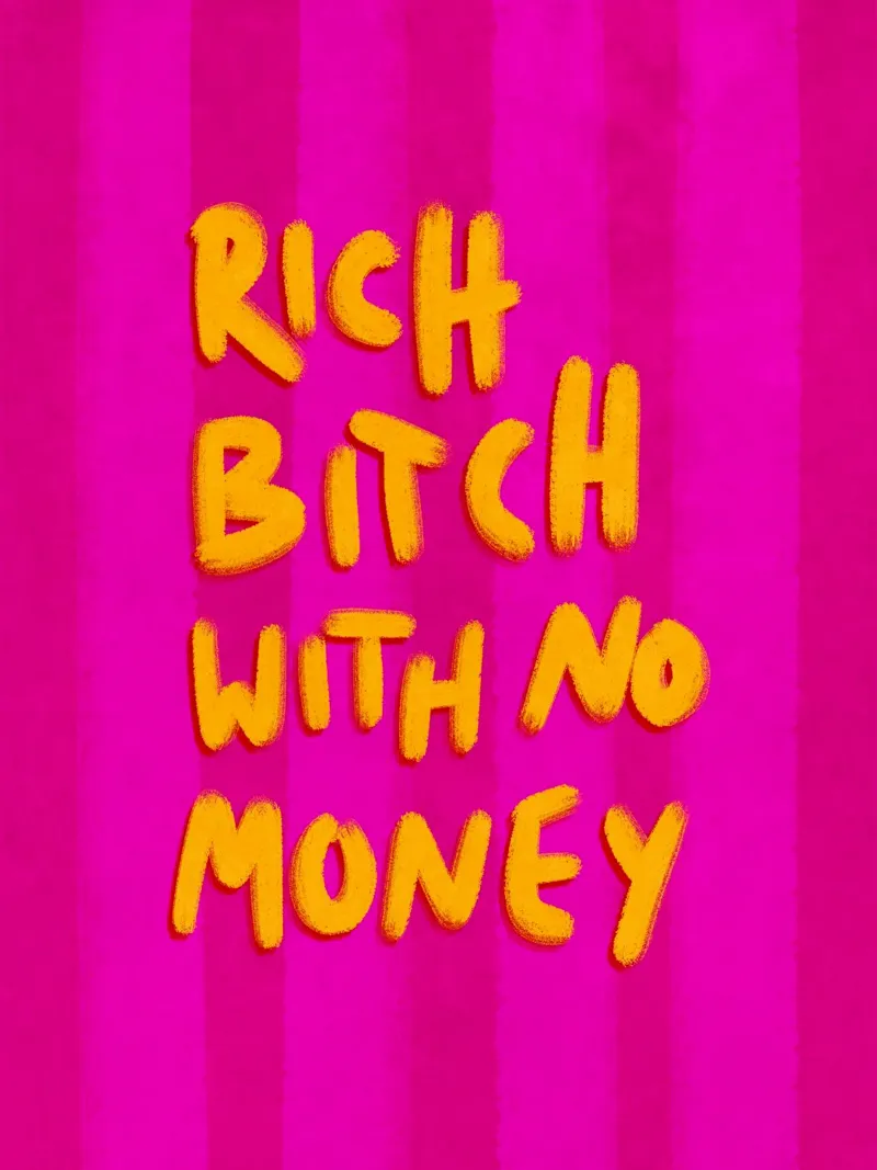 Rich, but no money pellicola backlit da Illustration Raissa Oltmanns