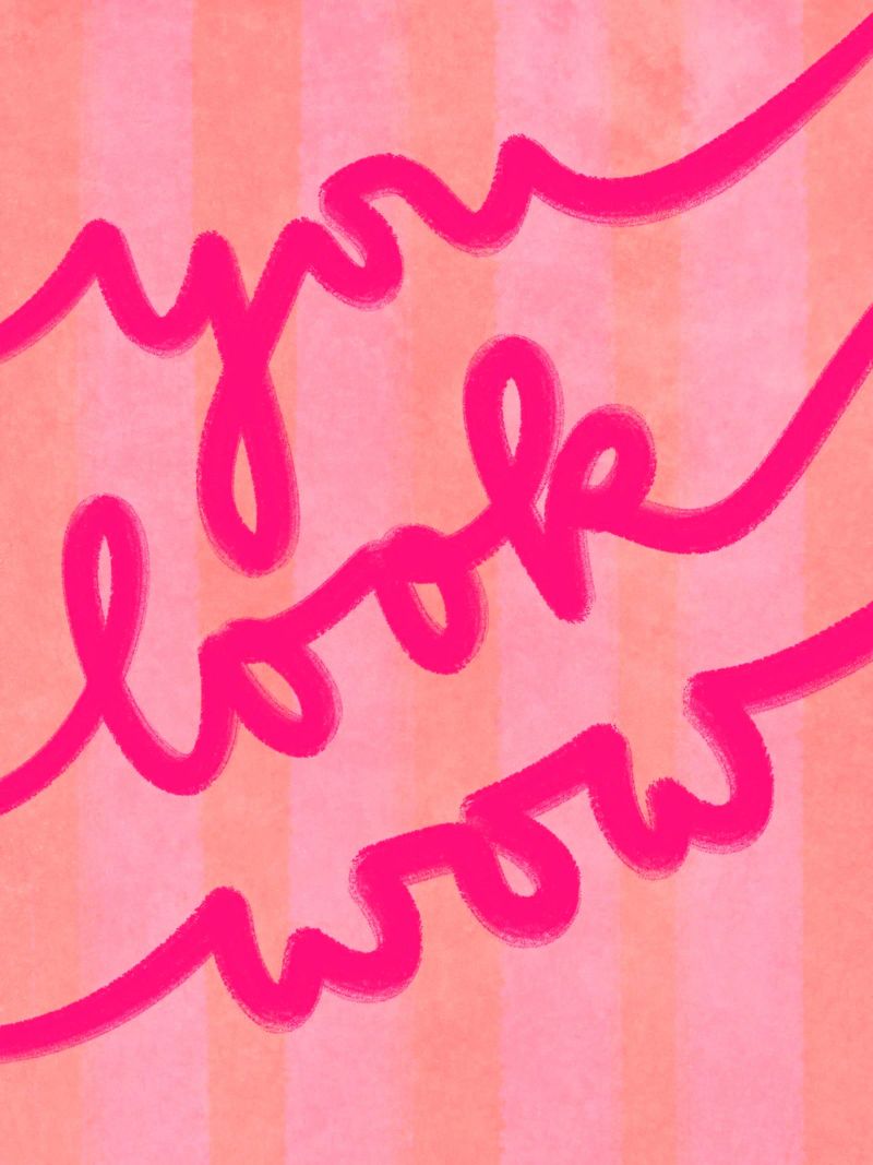 you look wow poster da Illustration Raissa Oltmanns