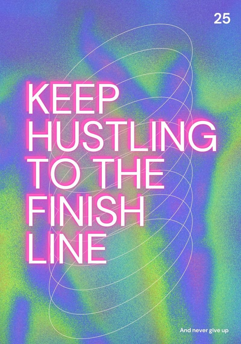 KEEP HUSTLING Poster von Einfach Uebel