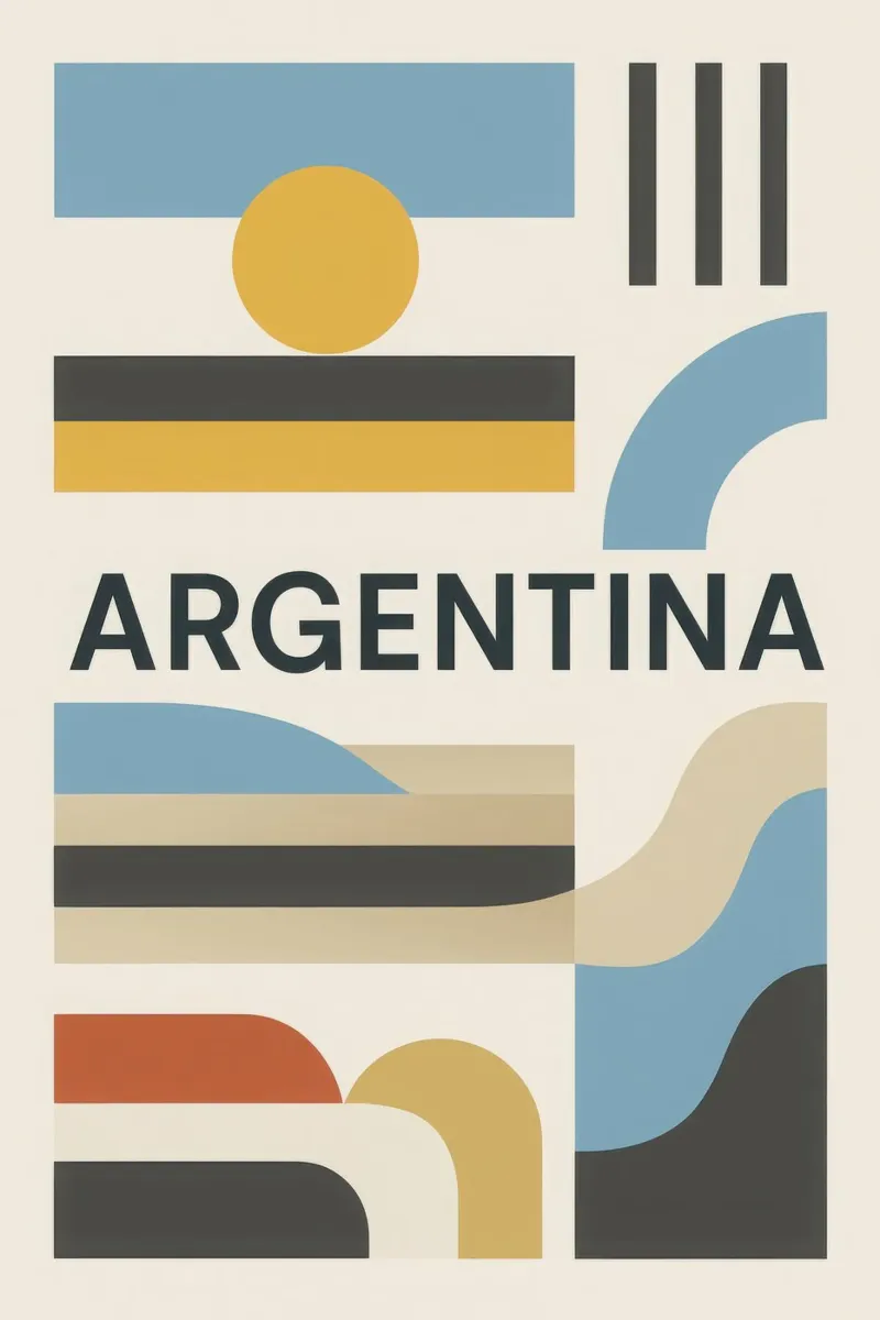 Argentina - Linee pure per una terra di contrasti pellicola backlit da JETLAG | affiches voyage