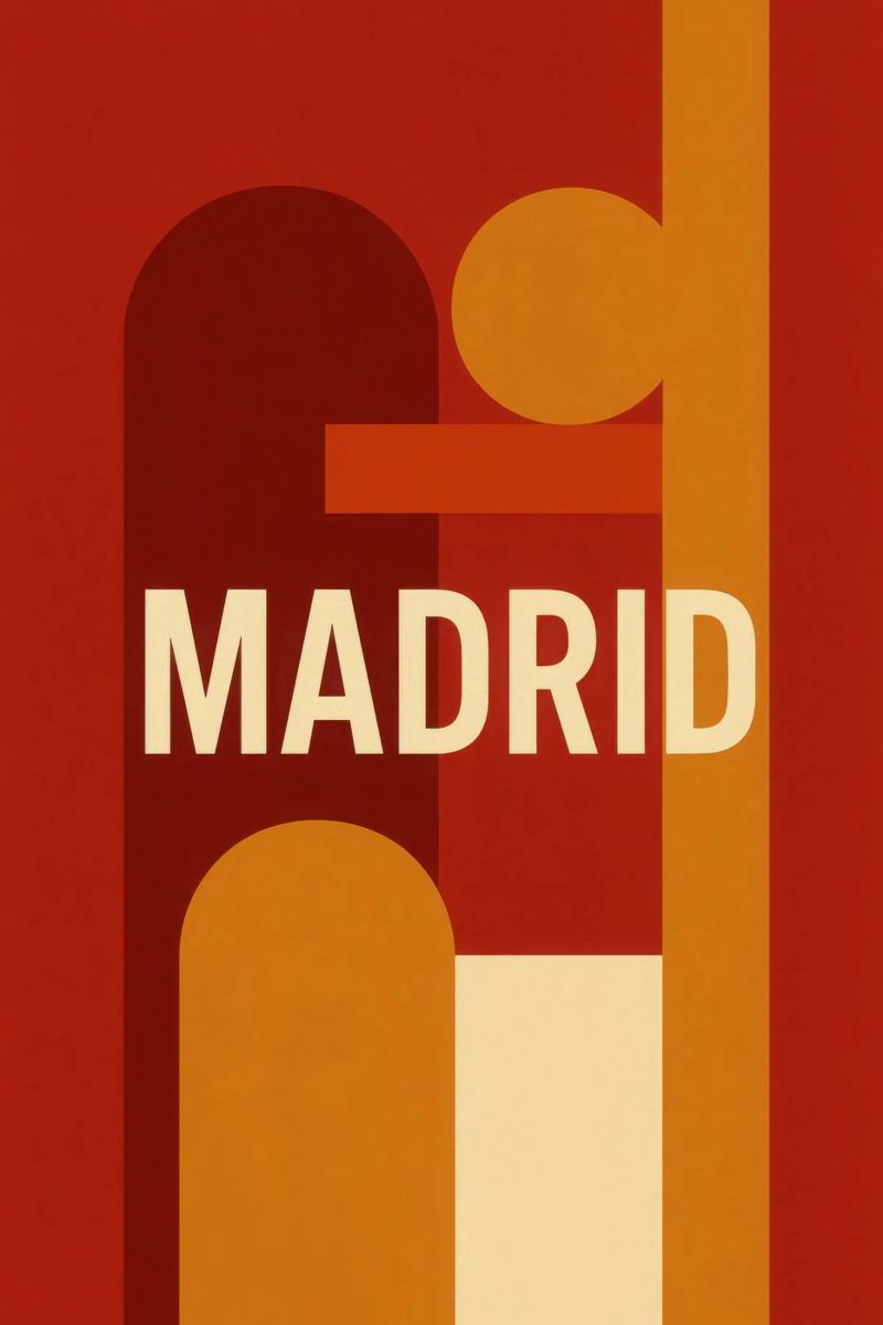 Madrid - The sunshine of the Spanish capital poster by JETLAG | affiches voyage