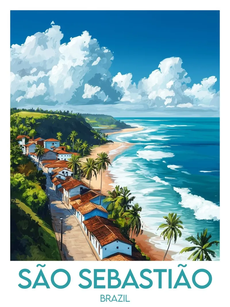 Affiche São Sebastião poster da Frame the World