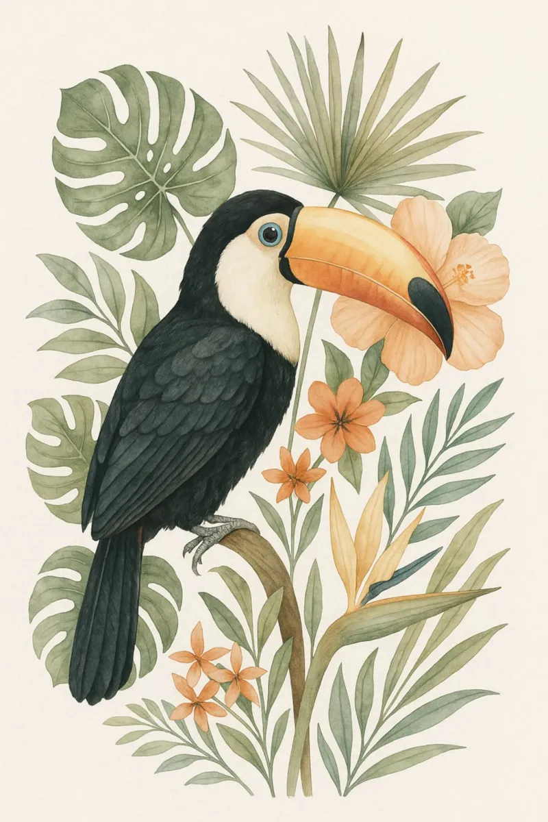 Tropical Toucan pellicola backlit da Studio M