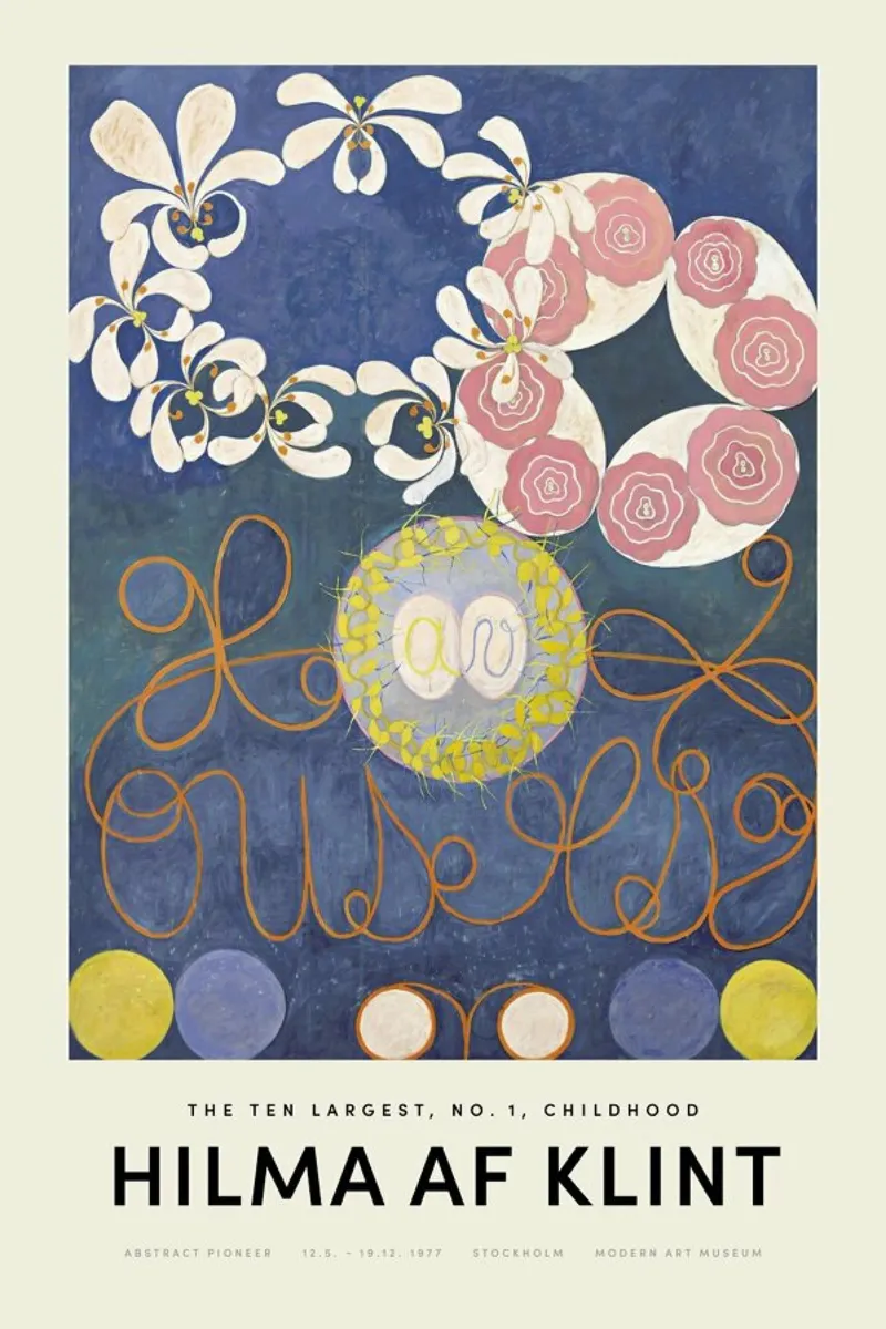 Hilma af Klint - The Ten Largest, No.1 acrylic glass by Vintage by JUNIQE