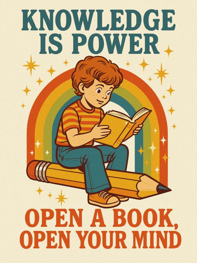 Knowledge is power pellicola backlit da ramosashop