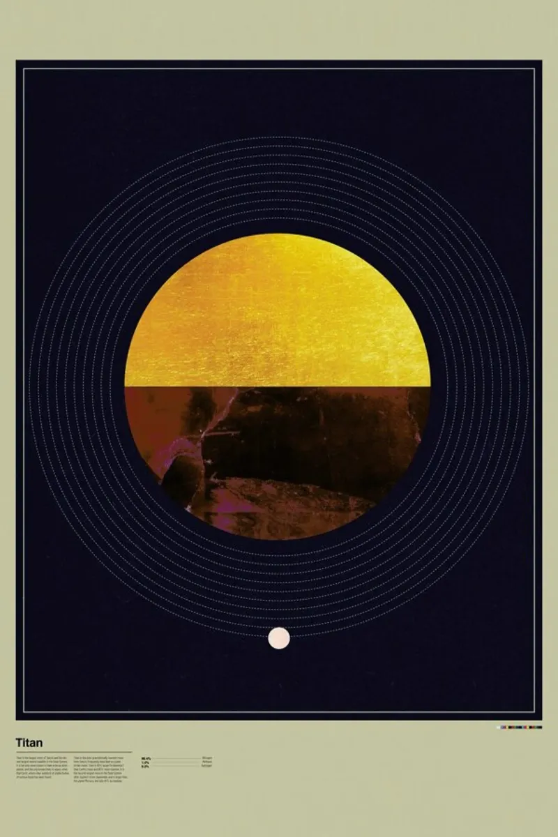 Titan poster con telaio in legno da LeDieg