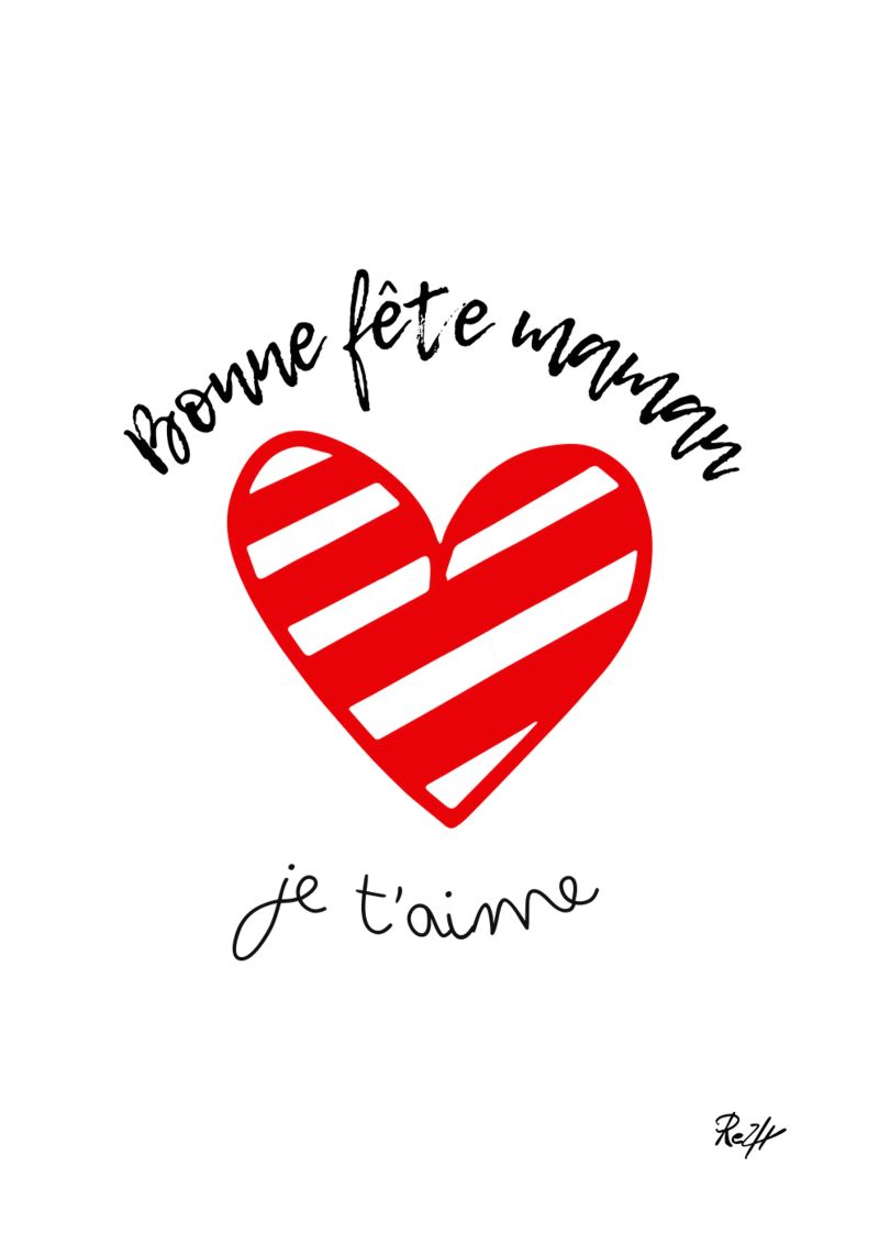 Bonne fête maman poster de Rezh creations