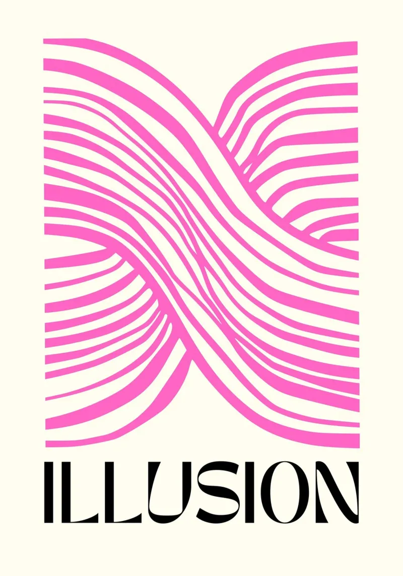 Botros Zaki Illusion - Abstract Graphic Print canvas by NorwesClub