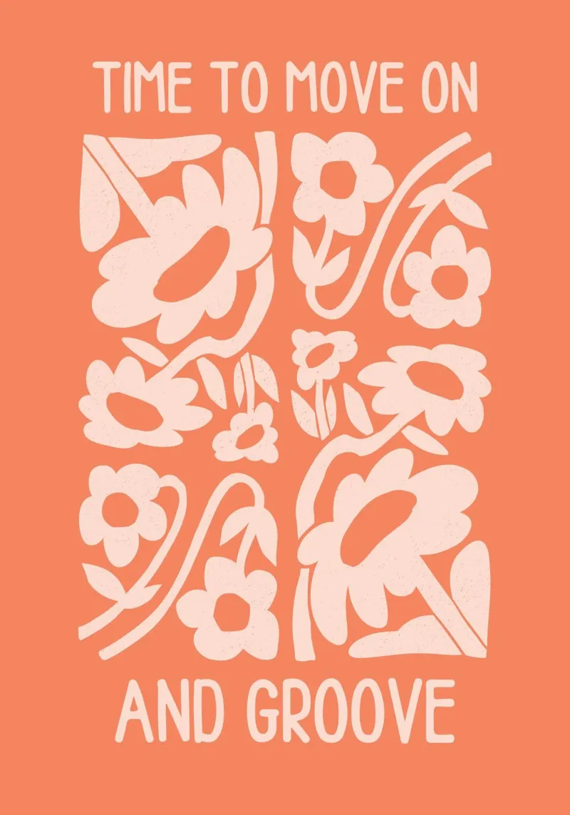 Positive Vibes Art | Time To Move On Stampa pannello forex da NorwesClub
