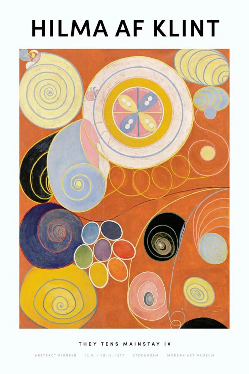 Hilma af Klint - They Tens Mainstay IV II poster by Vintage by JUNIQE