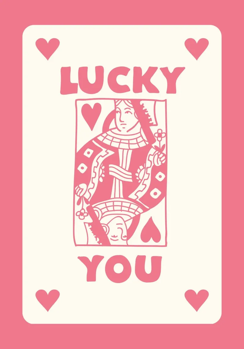 Lucky Design | Stampa Asso di Cuori Portafortuna alluminio dibond da NorwesClub