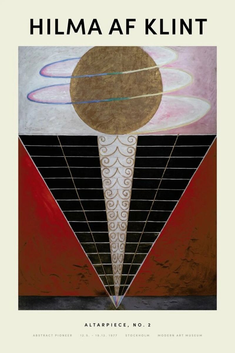 Hilma af Klint - Altarpiece, No. 2 pellicola backlit da Vintage by JUNIQE