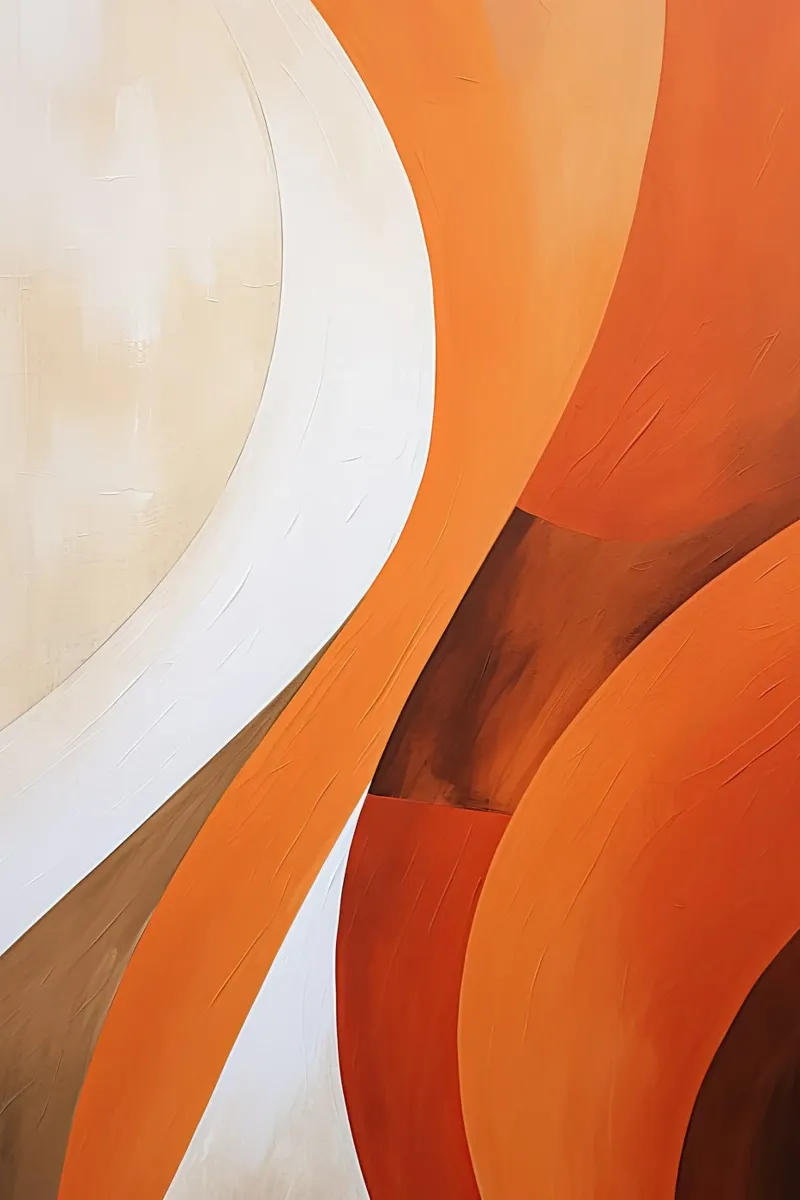 Orange and red canvas by Imagine