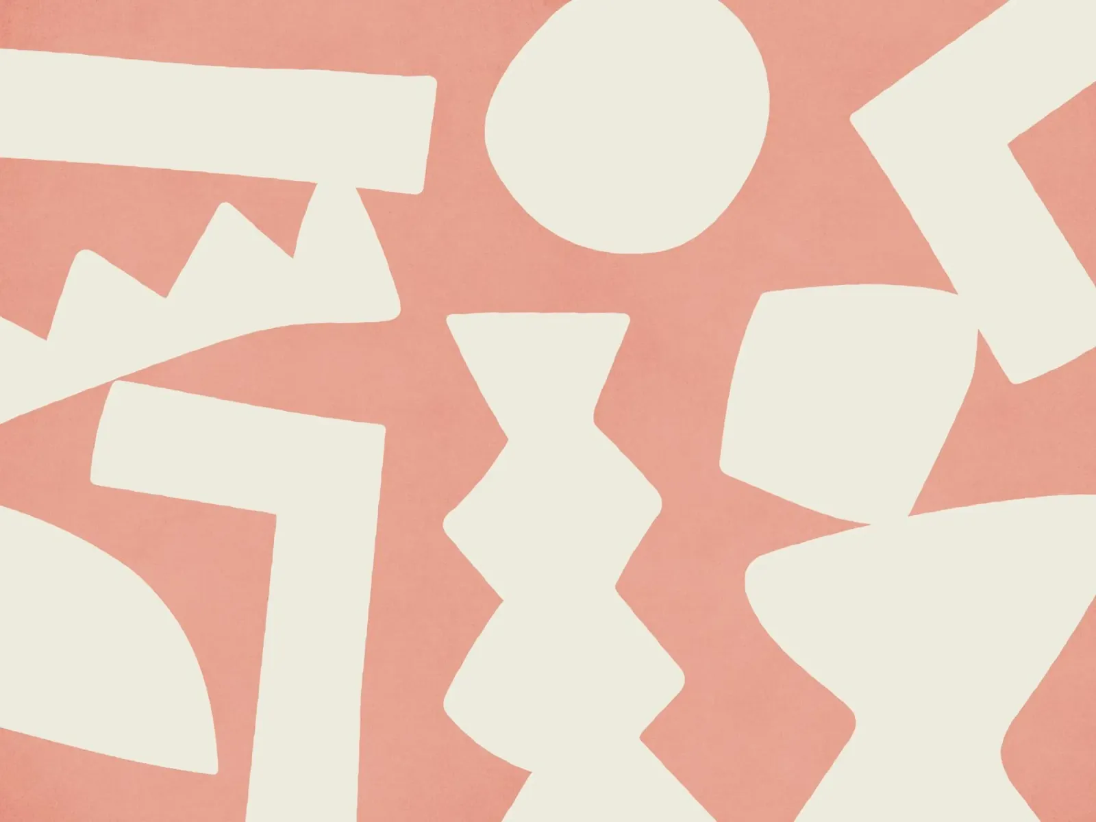 Forme grafiche astratte primitive - Blush Pink pellicola backlit da MoonlightPrint