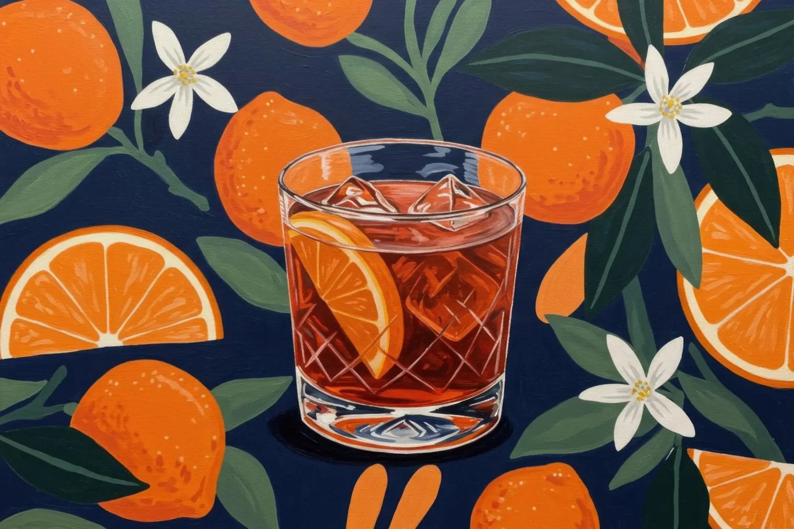 Negroni tropicale tela con Cornice a cassetta da Art Center