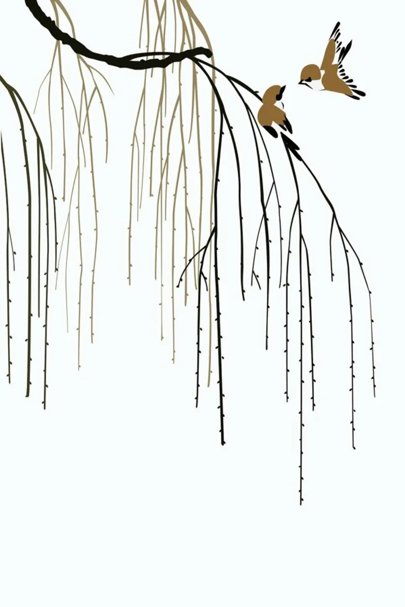 Two Little Birds II pellicola backlit da Flora & Fauna