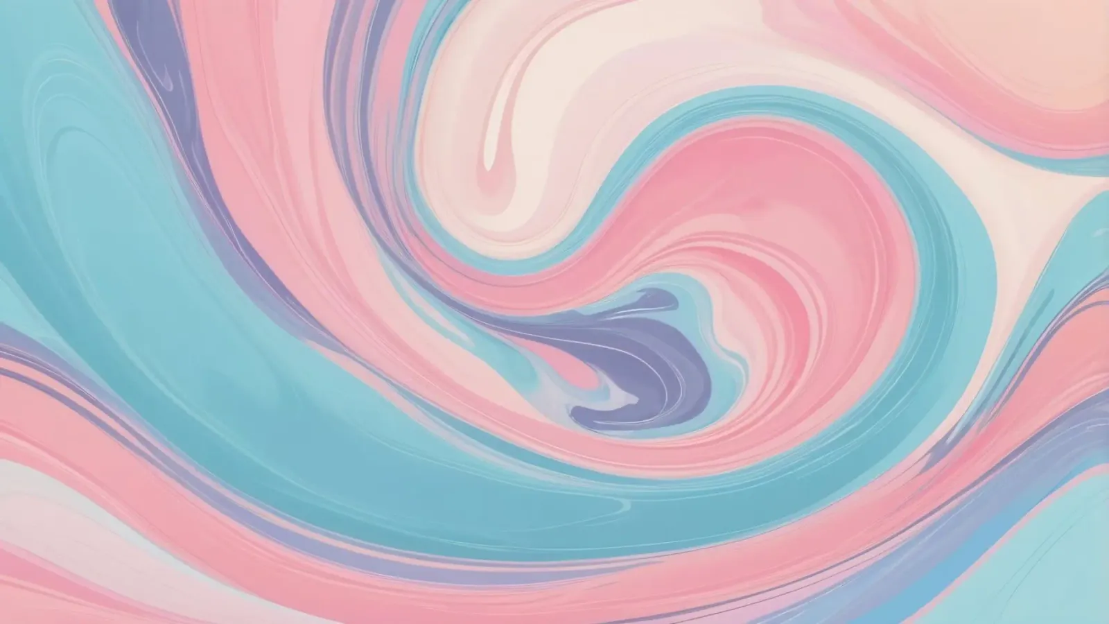 Le vorticose tonalità pastello creano un affascinante disegno astratto. tela da DesignDoodle