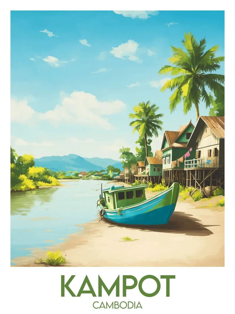 Affiche Kampot poster da Frame the World