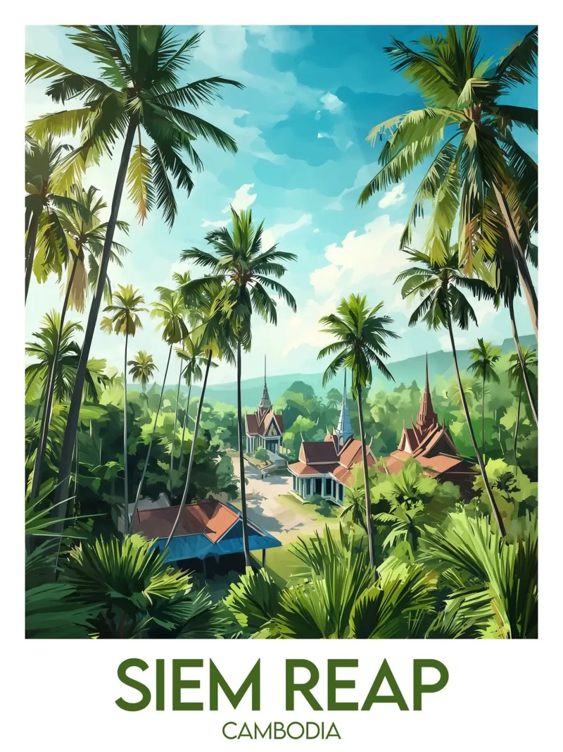 Affiche Siem Reap poster de Frame the World
