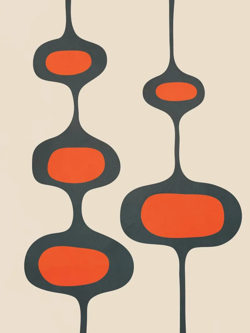 Mid-Century Modern Abstract Art 2 poster da cityart
