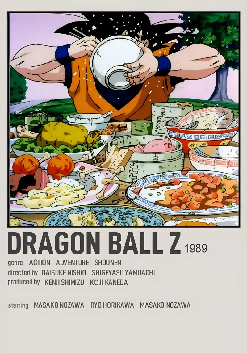 DRAGON BALL Z  1989 poster da Totoya