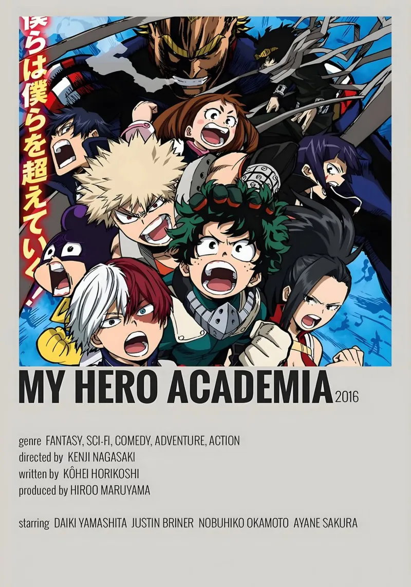 MY HERO ACADEMIA 2016 pellicola backlit da Totoya