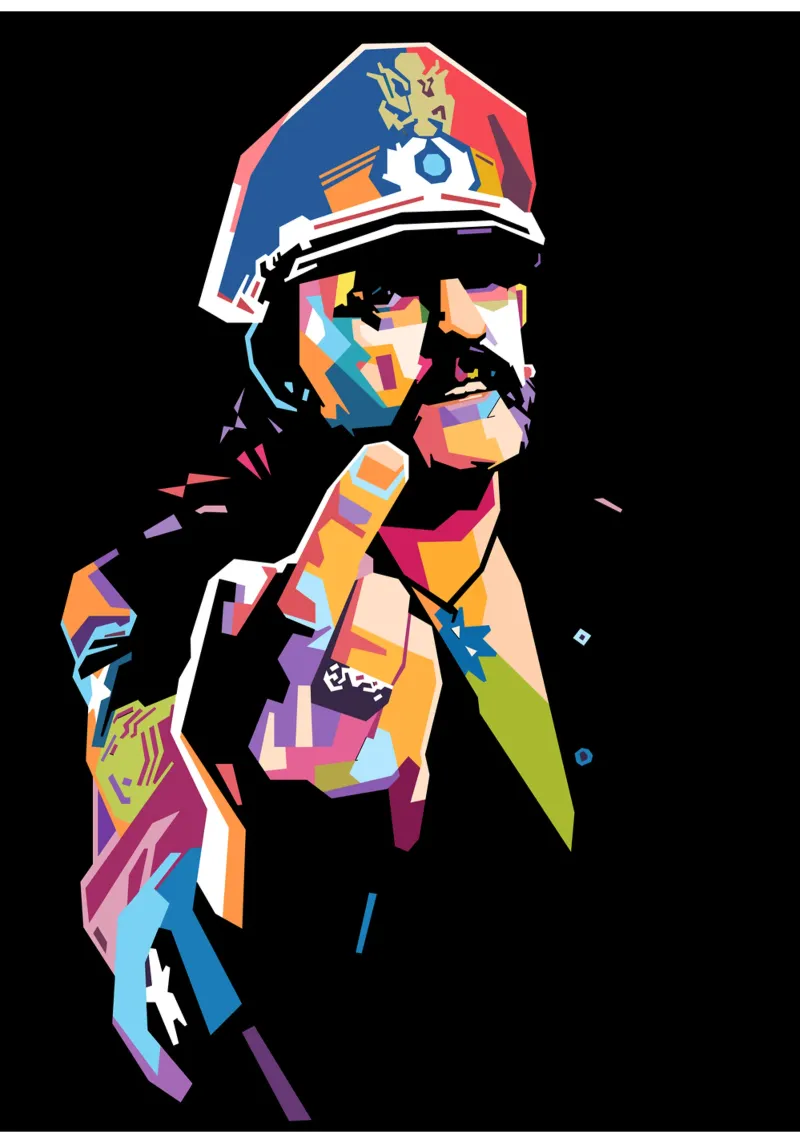 Lemmy Kilmister Motorhead pop art poster da Hantamrata