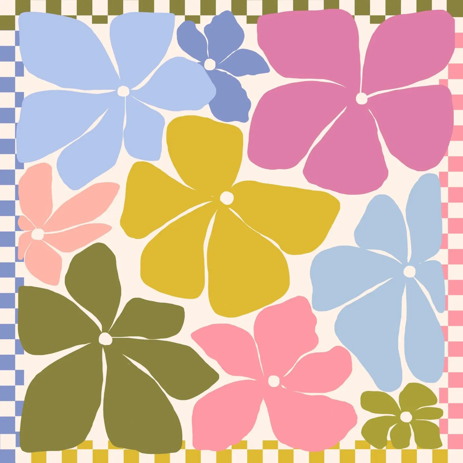 Carefree Blooms - check carta hahnemühle da Gale Switzer