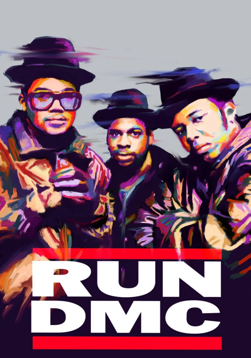 RUN DMC hip hop legend alluminio dibond da Hantamrata