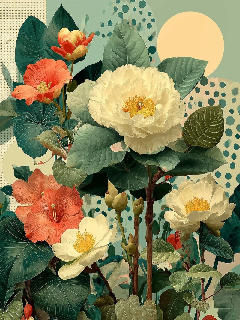 Vintage floral composition poster by Little Things