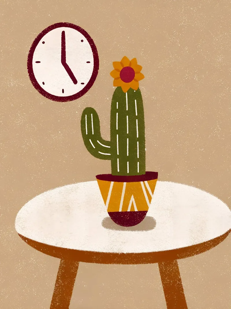 Retro Pop Cactus pellicola backlit da THE LATEST SHOP