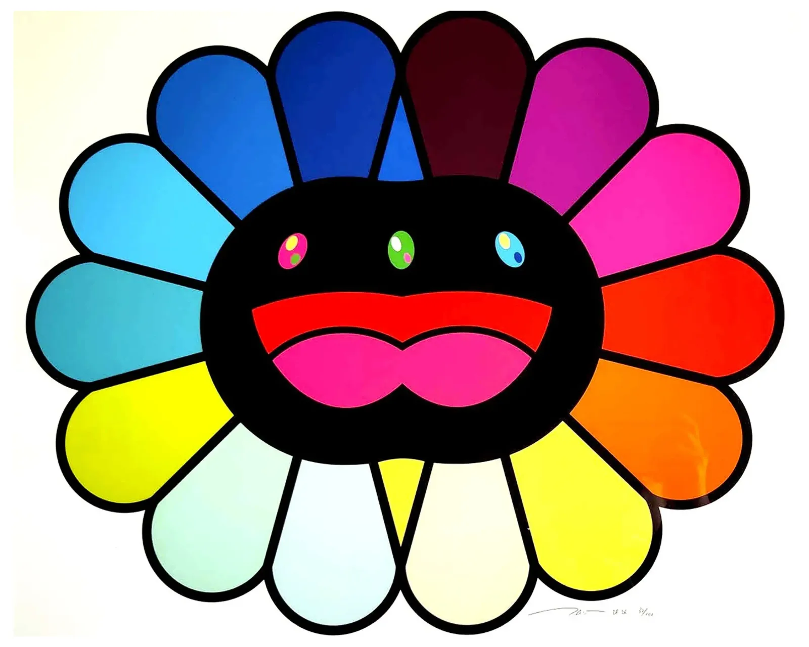Multicolor Double Face poster con telaio in alluminio da Ettyhmoz