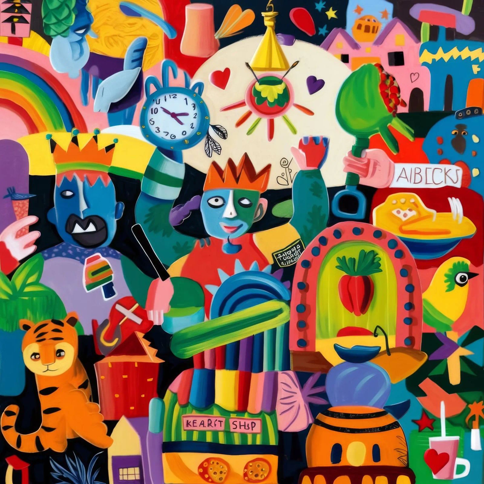 Joyful Celebration Chaos poster by Monarco Virtuoso