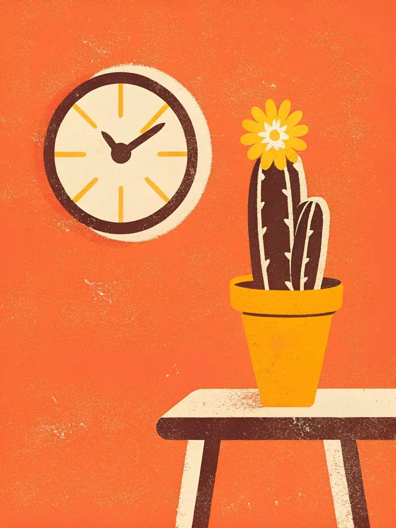 Retro Pop Cactus pellicola backlit da THE LATEST SHOP