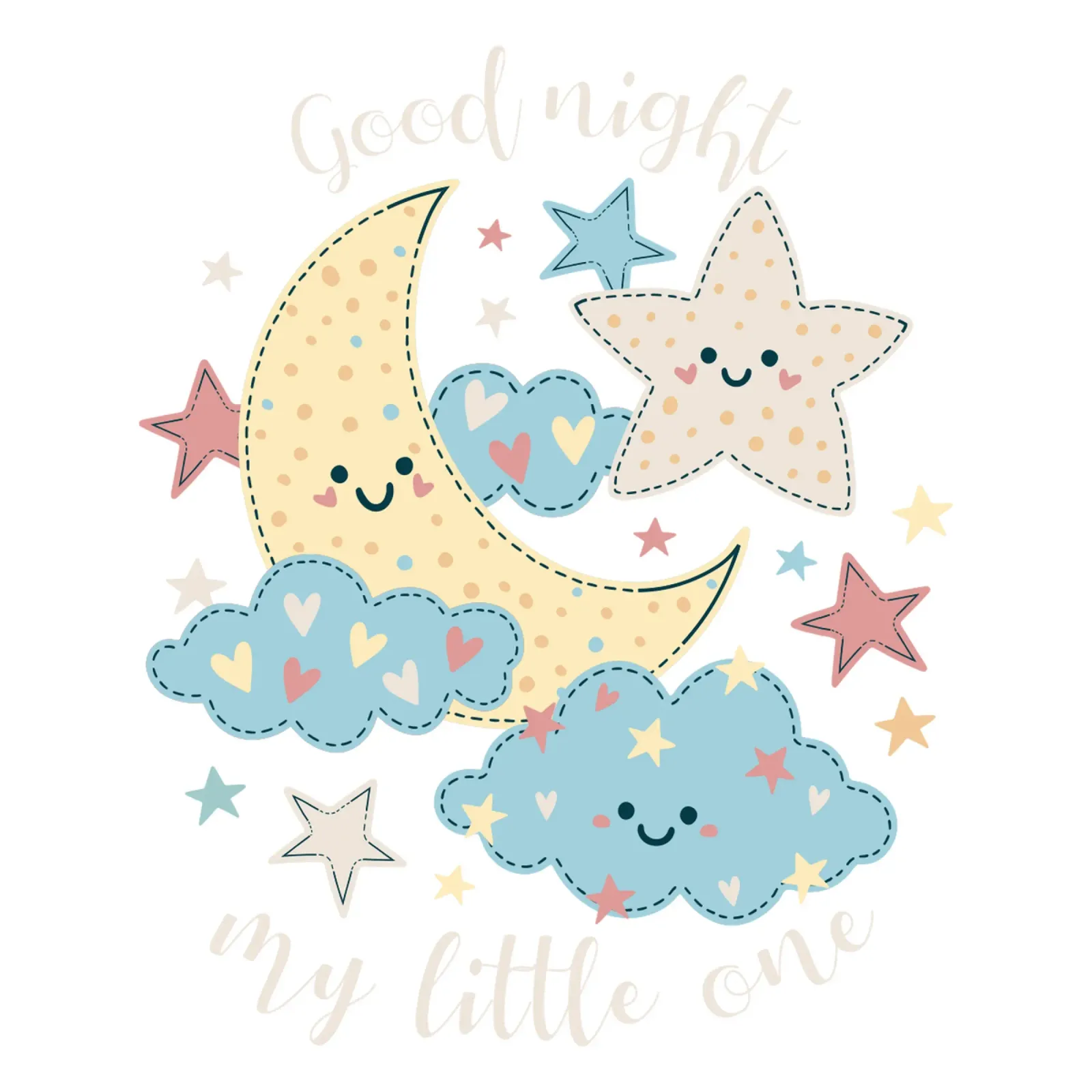 Buona notte bambino poster con telaio in alluminio da 🐹 BABY ART PRINTS