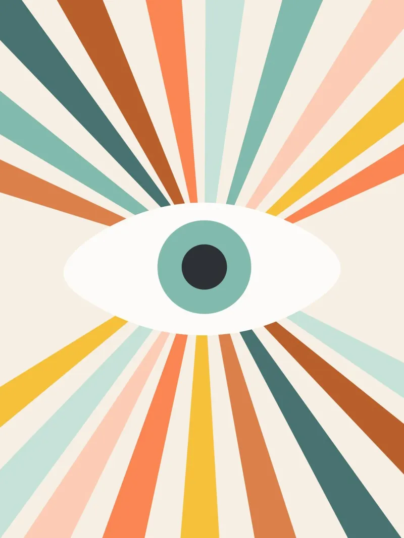 All Seeing Evil Eye - earthy pellicola backlit da Gale Switzer