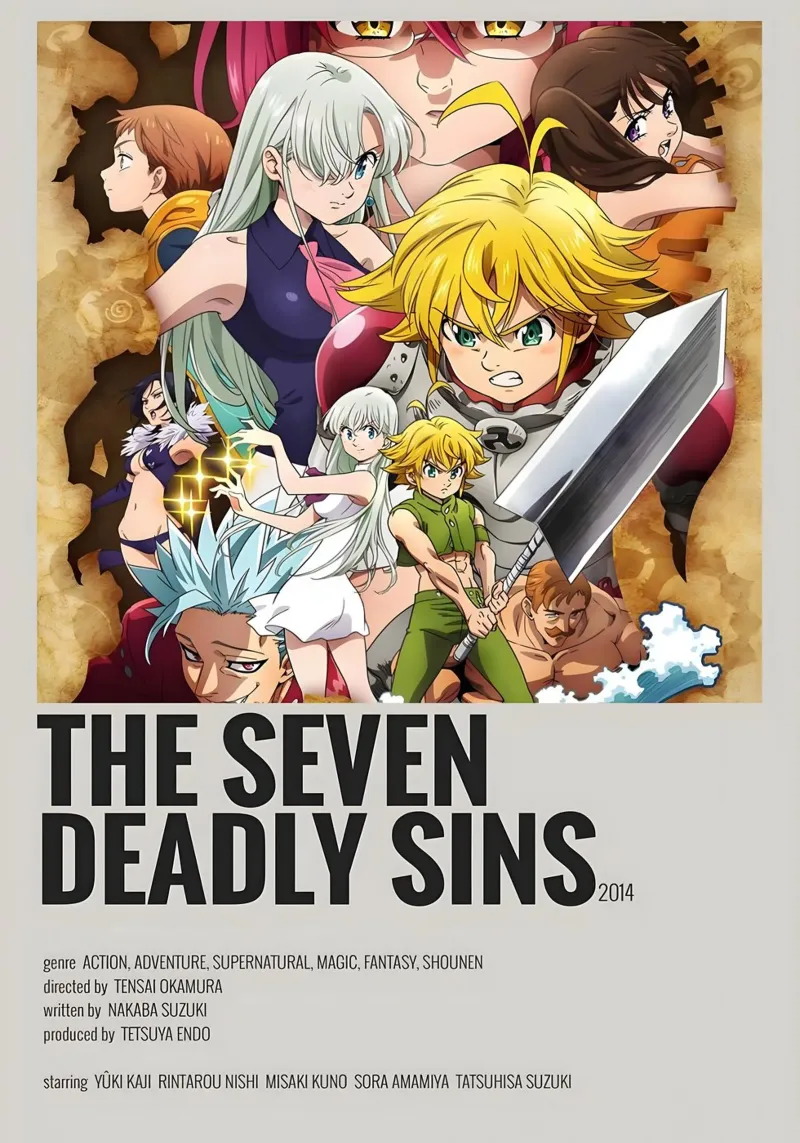 THE SEVEN DEADLY SINS 2014 pellicola backlit da Totoya