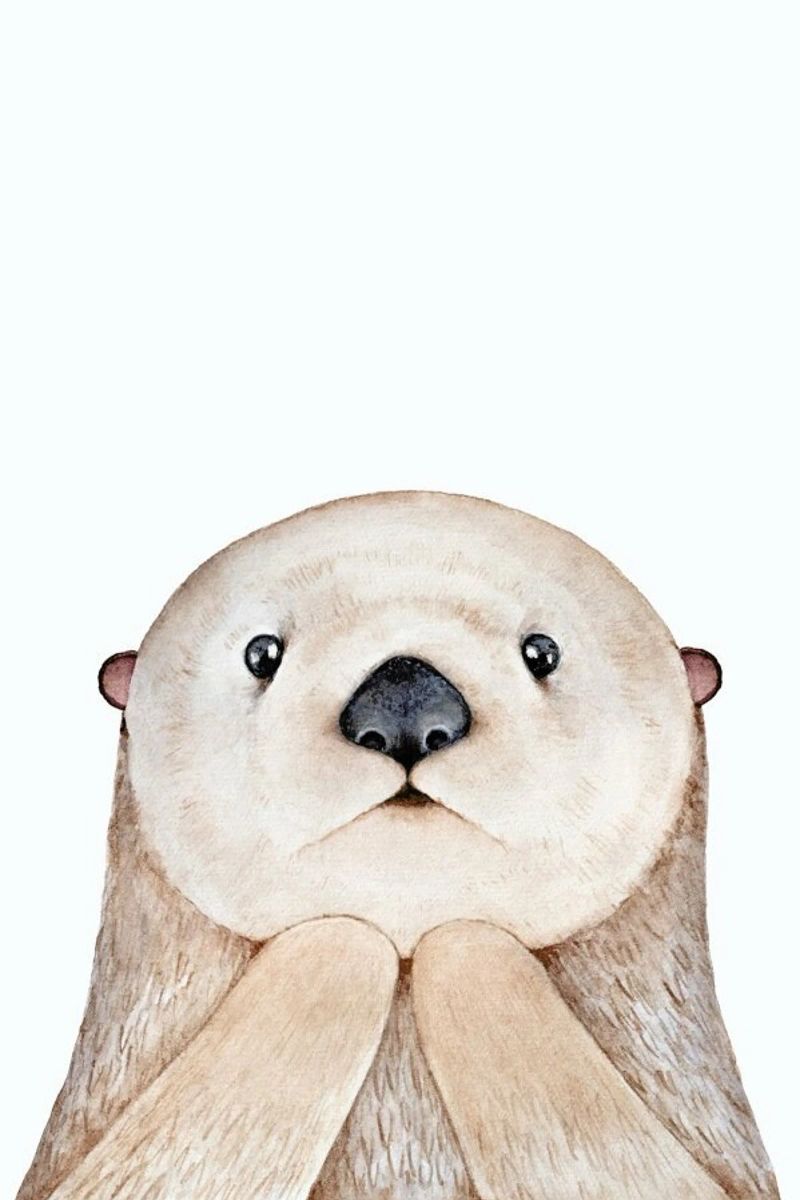 Olle The Otter poster da Little Flourishes
